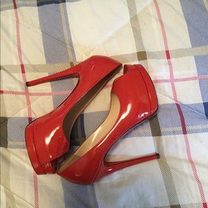 Christian Louboutin Red Platforms